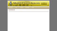 Desktop Screenshot of museicivicialbano.it