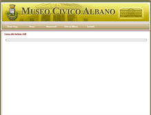 Tablet Screenshot of museicivicialbano.it